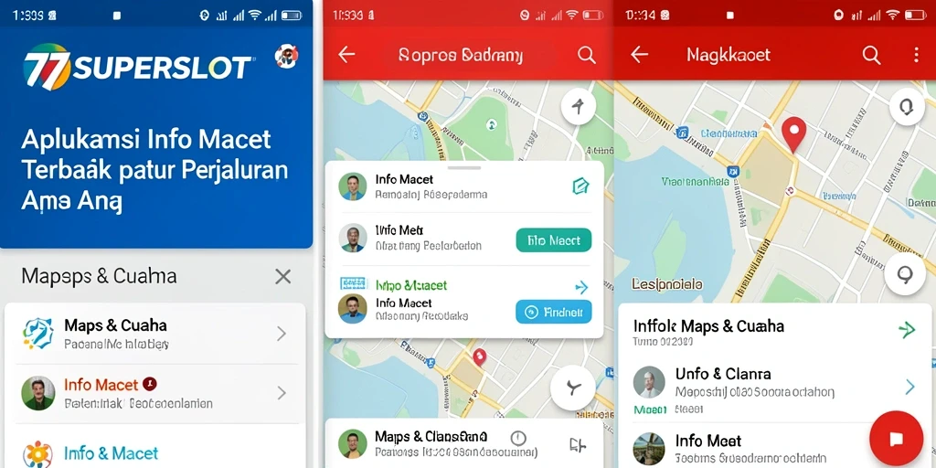 Antarmuka pengguna 77SUPERSLOT yang menampilkan info kemacetan secara real-time.