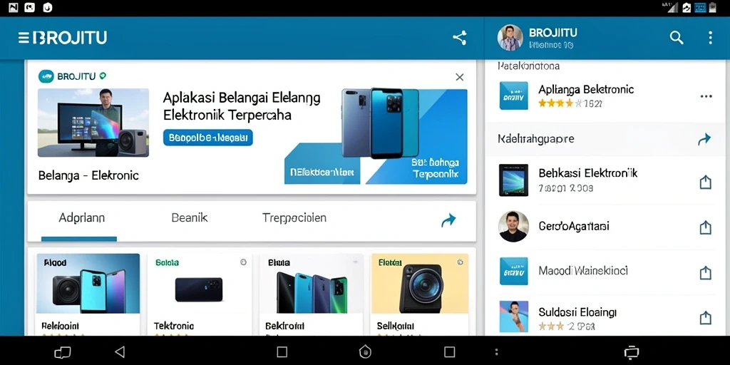 Antarmuka aplikasi BROJITU yang sederhana dan menarik.
