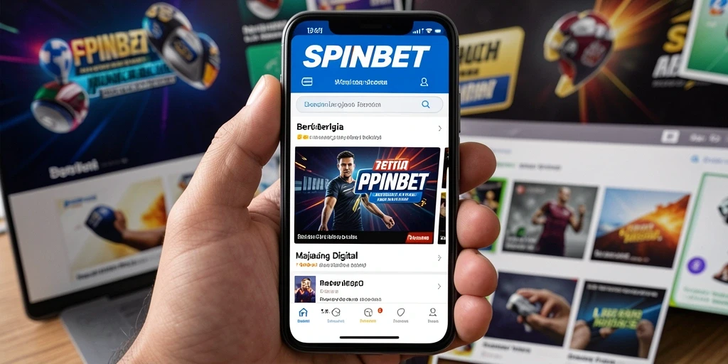 Tampilan antarmuka SPINBET yang modern dan intuitif.